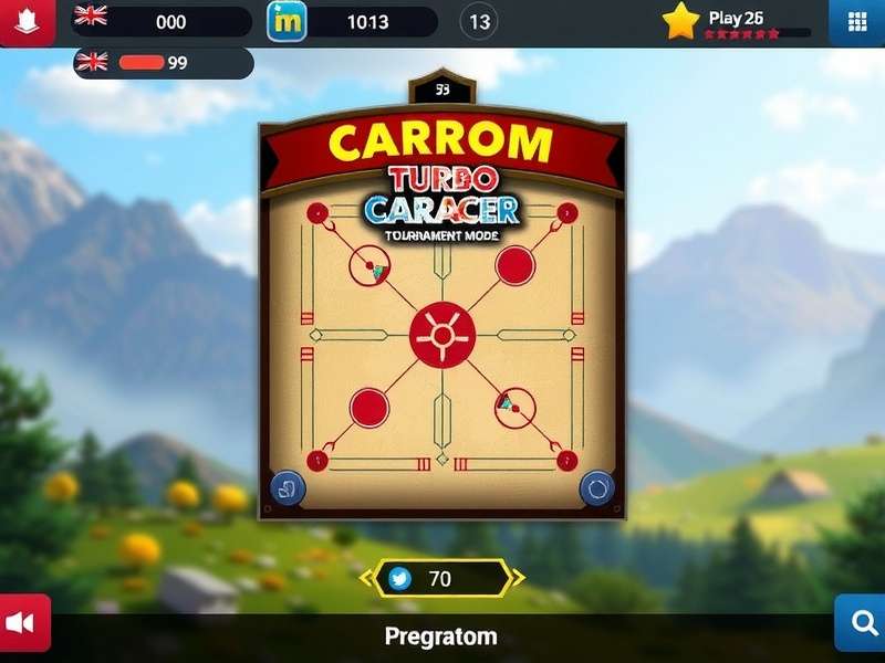 Turbo Carrom Trailblazer Game Interface